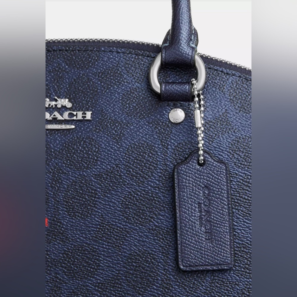 Coach Sadie Satchel Bag In Signature Canvas NWT - Picture 10 of 13